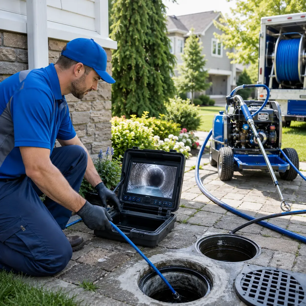 Outdoor drain cleaning professionals serving Aquashicola, PA