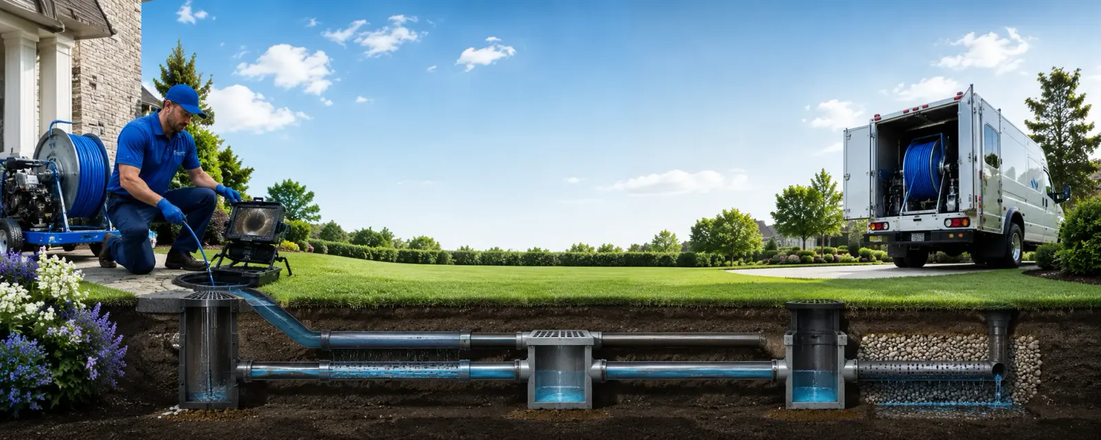 Outdoor drain cleaning information for Aquashicola, PA
